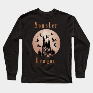 Halloween Castle Dragon Long Sleeve T-Shirt